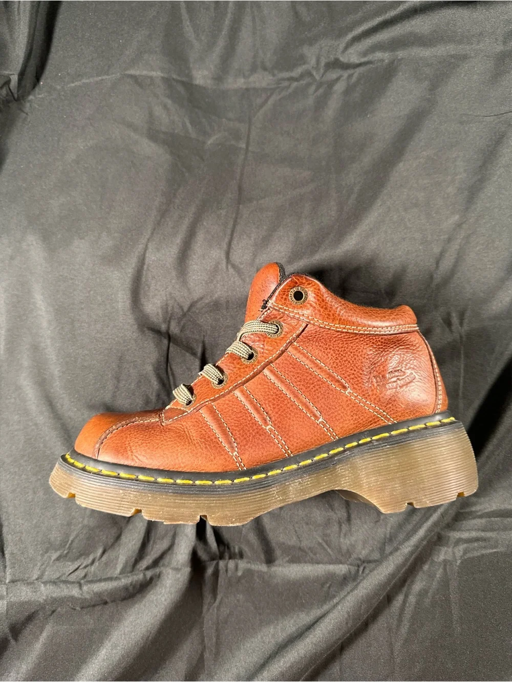 Dr Martens Chunky Platform Brown Boots Vintage 2C01 Retro Y2K Men 7 Women 8 39EU